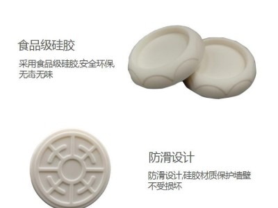 儿童防护门栏配件护墙器 门护栏安装免打孔固墙器 全硅胶迷你款图3