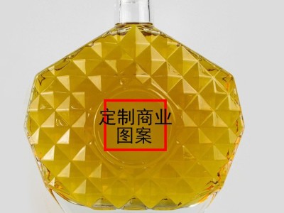 定制logo 可开模玻璃酒壶威士忌酒杯洋酒瓶酒樽 可做贴花烤花图案图5