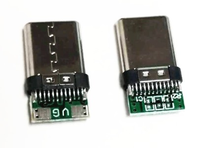 USB type-c插头带板带弹片充电 type-c2.0铆合两芯 USB插头tpc3.1图3