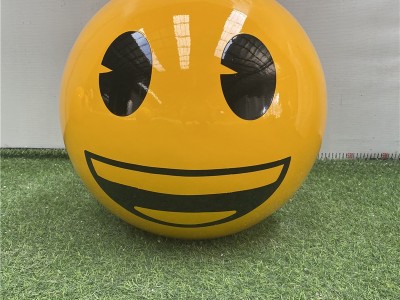 玻璃钢圆球卡通表情包商场开业道具装饰定制商业美陈主题装饰摆件图2