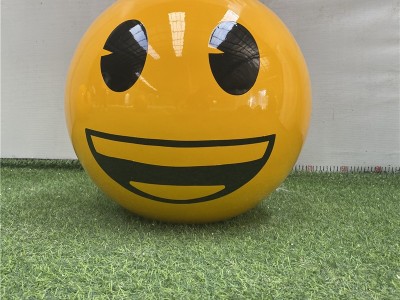 玻璃钢圆球卡通表情包商场开业道具装饰定制商业美陈主题装饰摆件图4