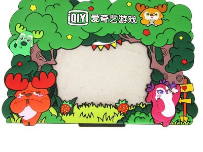 厂家定制卡通立体PVC相框旅游纪念品创意精美可爱软胶相框定制图6