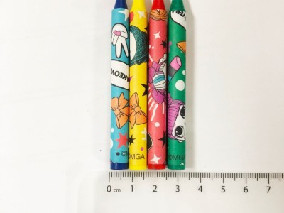 儿童画画彩色蜡笔 学生安全4支蜡笔图4