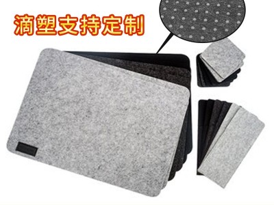 批发定制Non-slip felt Coaster 亚马逊毛毡滴塑餐垫刀叉包套装图3