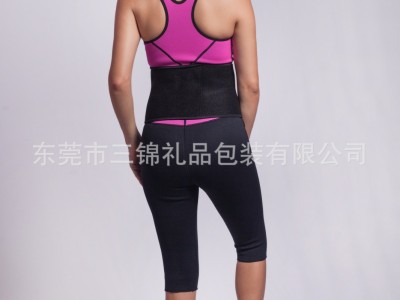 东莞运动护具生产厂家批发新款潜水料豹纹健身自发热腰带图3