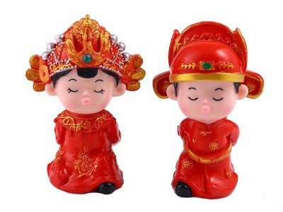 新婚结婚礼物礼物送新人摆件礼品工艺创意家居搪胶工艺品一对实用图5