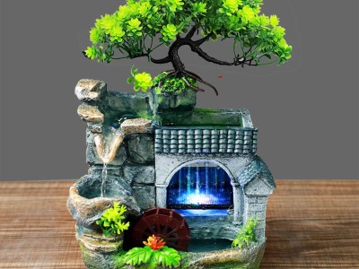 2023新款厂家直销桌面小假山流水摆件简约树脂工艺品装饰促销礼品图7