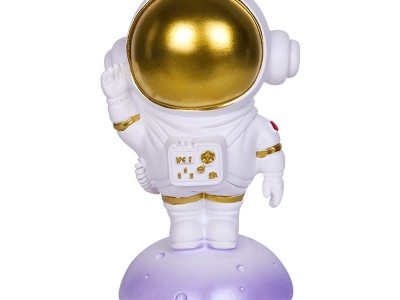 柏顺原创宇航员摆件太空人站月球现代家居儿童房装饰品工艺品定制图5