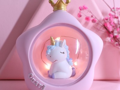 少女心创意礼品独角兽公主小夜灯星星灯儿童学生圣诞节礼物批发图3
