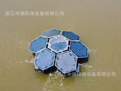 太阳能水循环复氧控藻设备 太阳能曝气机 工厂直销图2