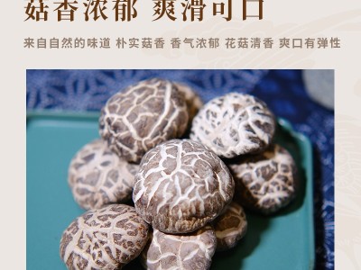 定制剪脚花菇庆元香菇干货冬香菇大批散装小包装干香菇统白花菇图5
