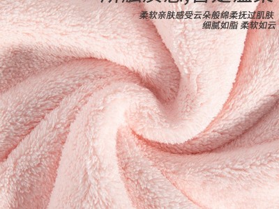 珊瑚绒定制浴巾毛巾套装强吸水酒店美容院洗浴足疗店毛巾浴巾批发图3