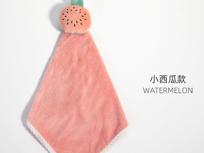 工厂定制擦手巾可挂式吸水毛巾儿童洗手巾宝宝擦手布可爱亲肤柔软图6