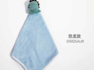 工厂定制擦手巾可挂式吸水毛巾儿童洗手巾宝宝擦手布可爱亲肤柔软图7
