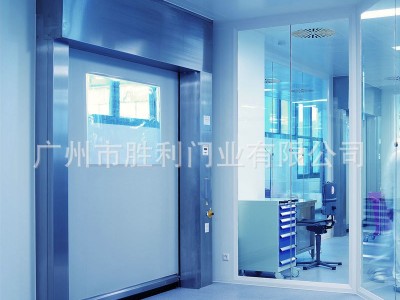 供应医院洁净室门 硬质洁净室手术室螺旋轨道卷门 密封快速洁净门图2