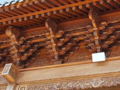 实木斗拱 三五七踩平身科柱头科角科铺作 工厂家直销昂翘平坐斗栱图2