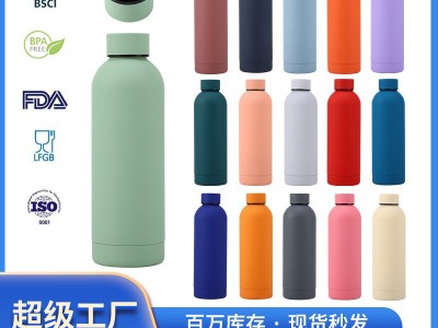新款304不锈钢小口运动瓶 户外运动车载便携保温杯水壶可乐瓶图2
