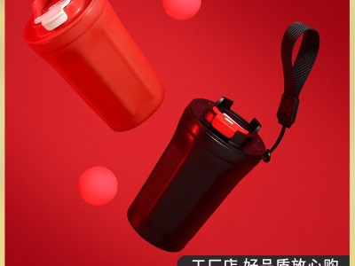跨境304可乐咖啡杯 双层不锈钢保温杯 创意礼品广告杯LOGO刻字定图2