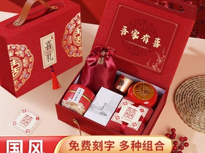 国风礼品定制logo百天宴会满月礼物乔迁之喜开门红入宅结婚伴手礼图2
