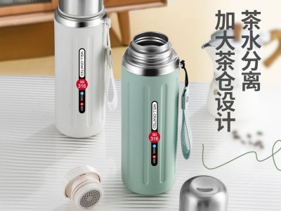 跨境罗马316不锈钢保温杯大容量焖水壶高颜值水杯户外便携杯子图2